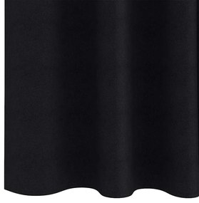 Cortinas com cortinas 2 pcs Preto 260 x 140 cm Poliéster