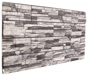 Painéis de parede 3D 10 pcs 100x50 cm EPS cinzento-claro