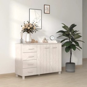 vidaXL Aparador HAMAR 113x40x80 cm pinho maciço branco
