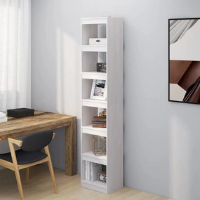 vidaXL Estante/divisória 40x30x199 cm madeira de pinho maciça branco