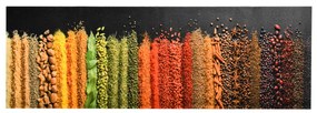 Tapete de cozinha lavável com design Spice 60x300 cm