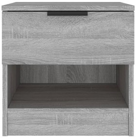 Mesa de cabeceira 2 pcs derivados de madeira cinzento sonoma