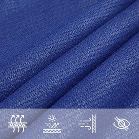 Para-sol estilo vela 160 g/m² 2,5x4,5 m PEAD azul