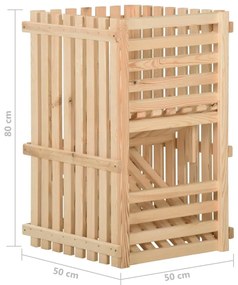 Caixa para batatas 50x50x80 cm pinho maciço