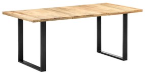 Mesa de jantar 180x90x76 cm madeira de mangueira maciça