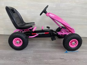 Kart a pedais Kart Champion Pink Edition Rosa