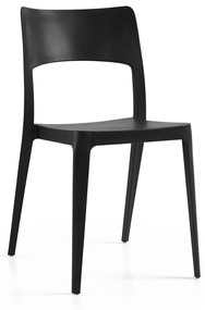 Cadeira Vanity Preto – Polipropileno – Conjunto com 4 unidades