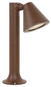 Candeeiro de exterior moderno castanho enferrujado 30 cm IP44 ajustável - Ciara