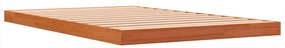 Estrutura de cama 120x200 cm madeira pinho maciça castanho cera