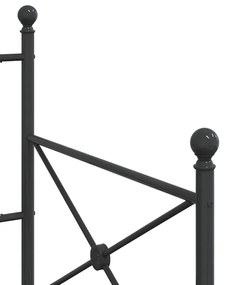 Cama de Dia sem Colchão 80x200 cm aço preto