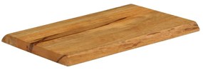 Tampo de mesa c/ borda viva 70x40x2,5 cm mangueira maciça