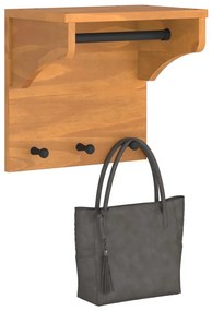 Cabide de parede SANDNES 43x30x42 cm Pinho de madeira maciça