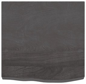 Prateleira de parede 60x60x6 cm carvalho tratado cinza-escuro