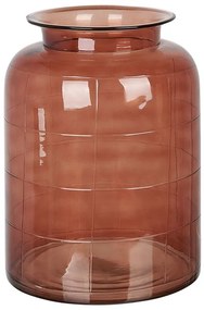 Vaso de vidro castanho dourado 35 cm VINDALOO Beliani