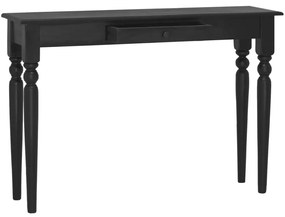 vidaXL Mesa consola 110x30x75 cm madeira de mogno maciça preto-claro