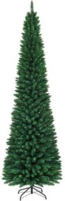 Árvore de Natal Árvore de Natal artificial com luzes LED Árvore de Natal 120/180/210/240/270 cm Verde-120 cm