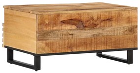 Mesa de centro 80x55x40 cm madeira de mangueira áspera maciça