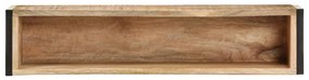 Vaso/floreira 90x20x68 cm madeira de mangueira áspera