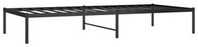 Estrutura de cama 90x200 cm metal preto