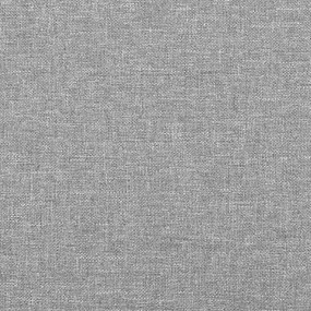 Estrutura de cama sem colchão 160x200 cm tecido cinzento-claro