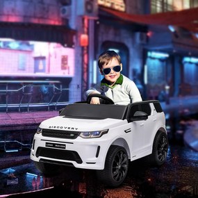 Carro Elétrico para Crianças acima de 3 Anos com Licença Land Rover Discovery Sport Carro Elétrico Infantil com Bateria 12V Controlo Remoto Faróis Buz