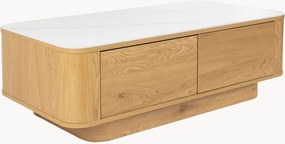 Mesa de centro com tampo em efeito mármore Almira