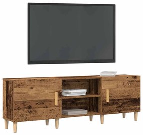 Estante para TV vidaXL Madeira Velha 150x30x50 cm Madeira de Engenhari