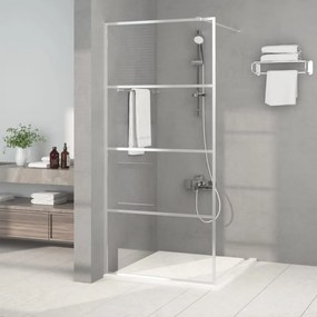 152136 vidaXL Divisória de chuveiro prateado 90x195 cm vidro ESG transparente