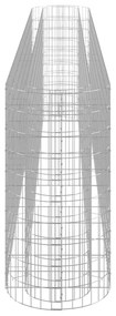 Canteiro elevado/cesto gabião 400x50x100 cm ferro galvanizado