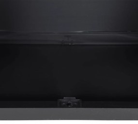 Móvel de arrumação para exterior 65x37x85 PP cinzento e preto