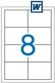 Etiquetas Autocolantes 97x67,7mm 100 Fls Multi3