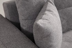 Sofá-cama de 3 Lugares Sinor – Cinzento Claro – 225x92x75 cm