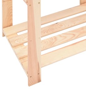 10 unidades arrumação 3 prateleiras 80x38x90cm pinho 150 kg