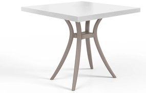 Pack de 6 mesas classic 60x60, Tampo Melamina 38mm - Estrutura Turtle Dove
