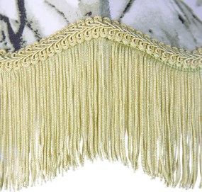 Candeeiro suspenso preto com abajur de folha e interior branco 31,5 3-luzes - Cava