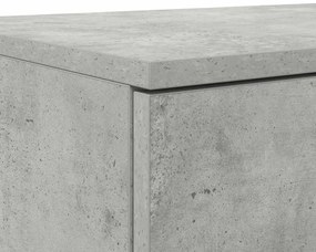 Gavetas de cama em Cinza Cimento - 135x36.5x16.5 cm Feitas de Madeira