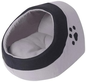 Ninho para gato cinzento e preto L