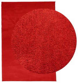 Tapete de pelo curto OVIEDO 160x230 cm vermelho