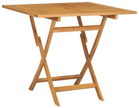 5 pcs conjunto de jantar p/ jardim madeira de teca maciça