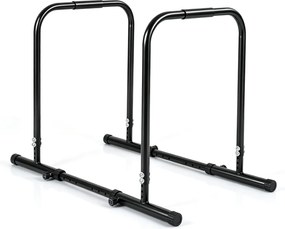 Barras Paralelas Verticais para Calistenia, 80 x 86-126 x 81,5-88,5 cm, Altura Ajustável, Preto