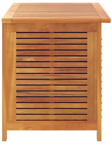 Caixa arrumação jardim c/ veneziana 90x50x56 cm acácia maciça