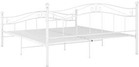 Estrutura de cama 140x200 cm metal branco