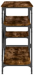 Estante 90x40x84 cm derivados de madeira/metal carvalho fumado