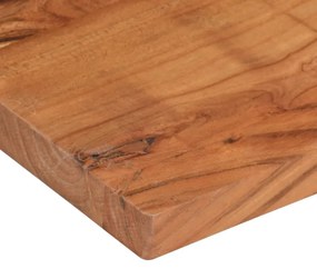 Tampo de mesa retangular 140x60x3,8 cm madeira de acácia maciça