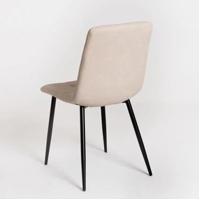 Pack 6 Cadeiras Stuhl Couro Sintético - Beige