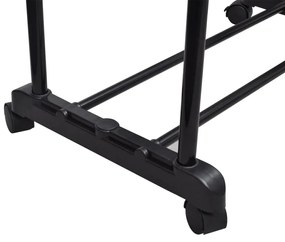 Cabides para roupas ajustáveis com 2 varões 2 pcs