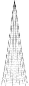 Árvore de Natal LED no mastro 1534 LEDs Azul 500 cm