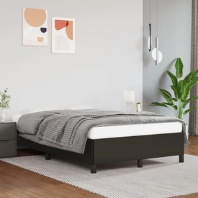 Estrutura de cama sem castanho colchão 120x190cm couro do falso
