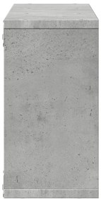 Armário de parede 100x16x30 cm deriv. madeira cinzento cimento