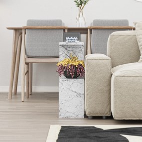 Mesa de Centro Homemania – Mármore Carrara – 60x60x20 cm | Tribo Home